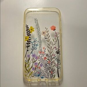 Floral Clear Phone Case- iPhone Xr